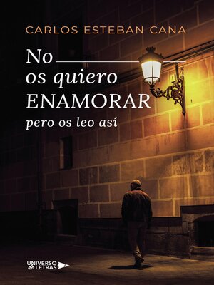 cover image of No os quiero enamorar pero os leo así